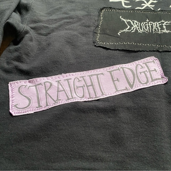 Sweatshirt, Cropped Crewneck XXX Straight Edge - Picture 8 of 8